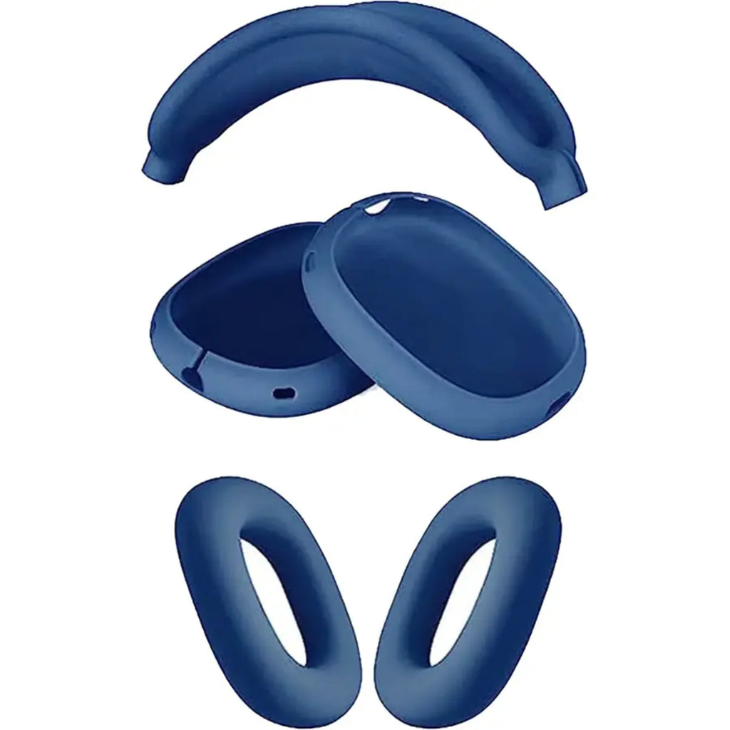 SAHARA - Silicone Combo Kit Case for Apple AirPods Max Headphones - Blue