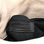 Lambskin Quilted Toy Loulou Puffer Monogram Chain Satchel Crema Soft
