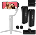 Movo Wireless Mini DI Duo Ultra Compact Wireless Lavalier Microphones for iPhone