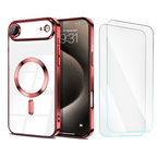Entronix Bundle Compatible with iPhone 17 Air - [Magnetic] Luxury Glossy Case & 2 Clear Screen Protectors