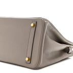 Taurillon Novillo Birkin 30 Gris Asphalte