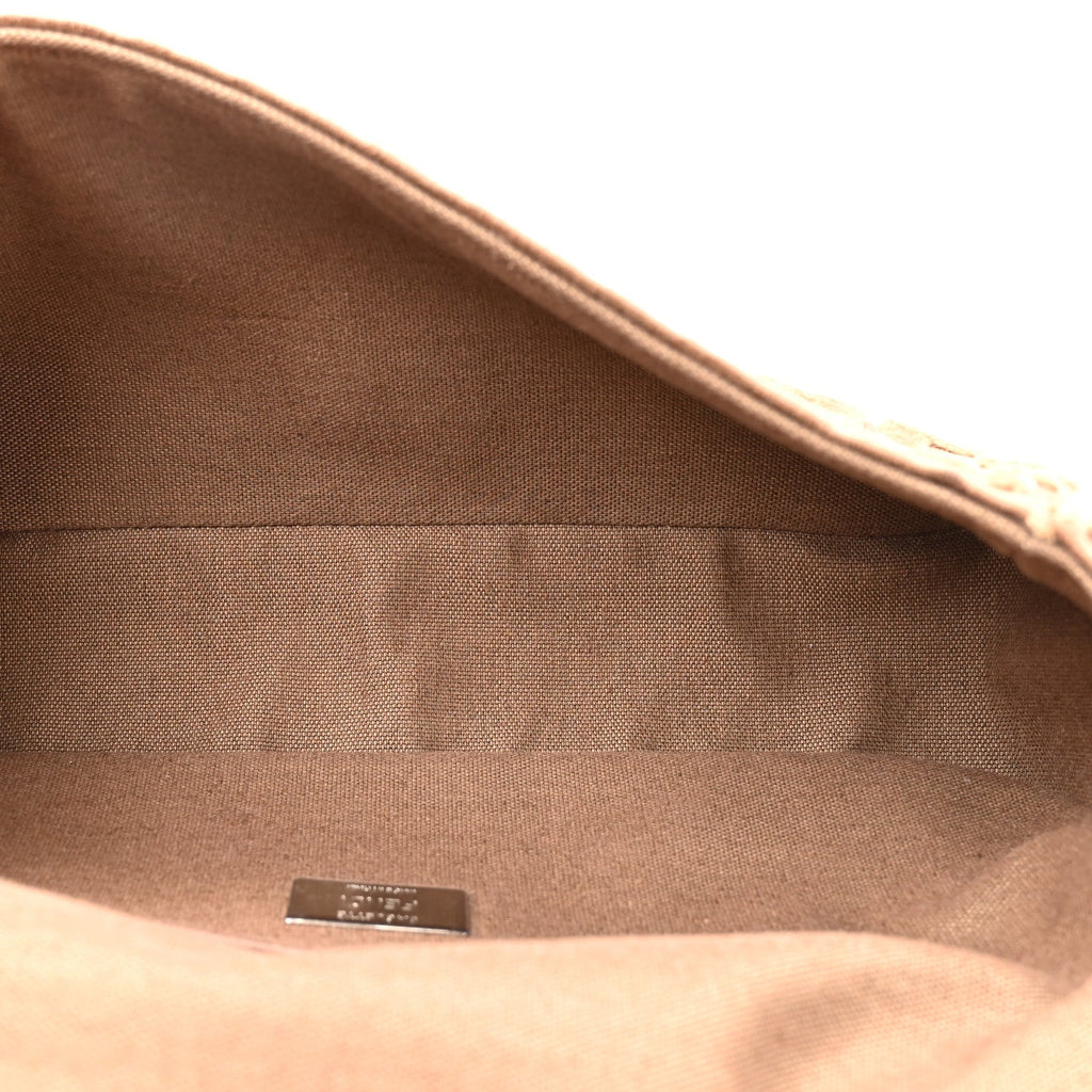 Velvet Jacquard FF Crystal Baguette Cappuccino