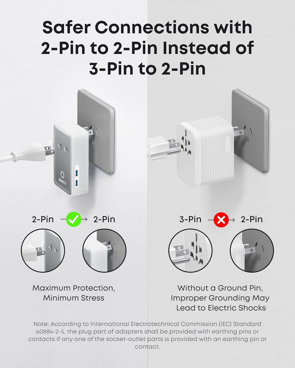 Anker Laptop Power Bank (25K, 165W, Built-In and Retractable Cables) and Anker Nano Travel Adapter (5-in-1, 20W, 1-Pack)