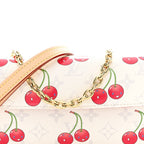 LV X TM Monogram Cerises Ivy Wallet On Chain White