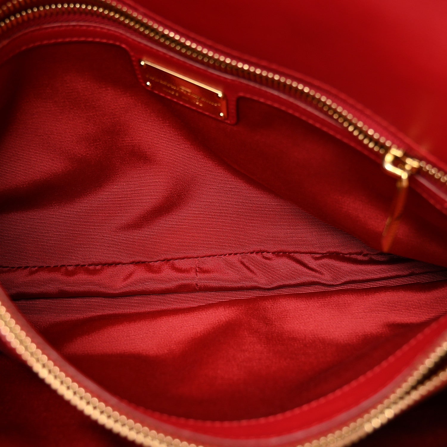 Calfskin Gancini Chain Shoulder Bag Red