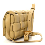 Nappa Maxi Intreccio Padded Cassette Crossbody Bag Tapioca