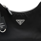 Tessuto Nylon Saffiano Mini Re-Edition 2005 Bag Black