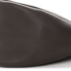 Grained Calfskin Large Slouchy Banana Bag Brunette
