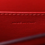 Box Calfskin Teen Classic Box Flap Bag Red