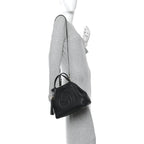 Pebbled Calfskin Small Soho Shoulder Bag Black