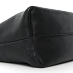 Mellow Nappa Medium Donut Chain Flamenco Knot Clutch Black