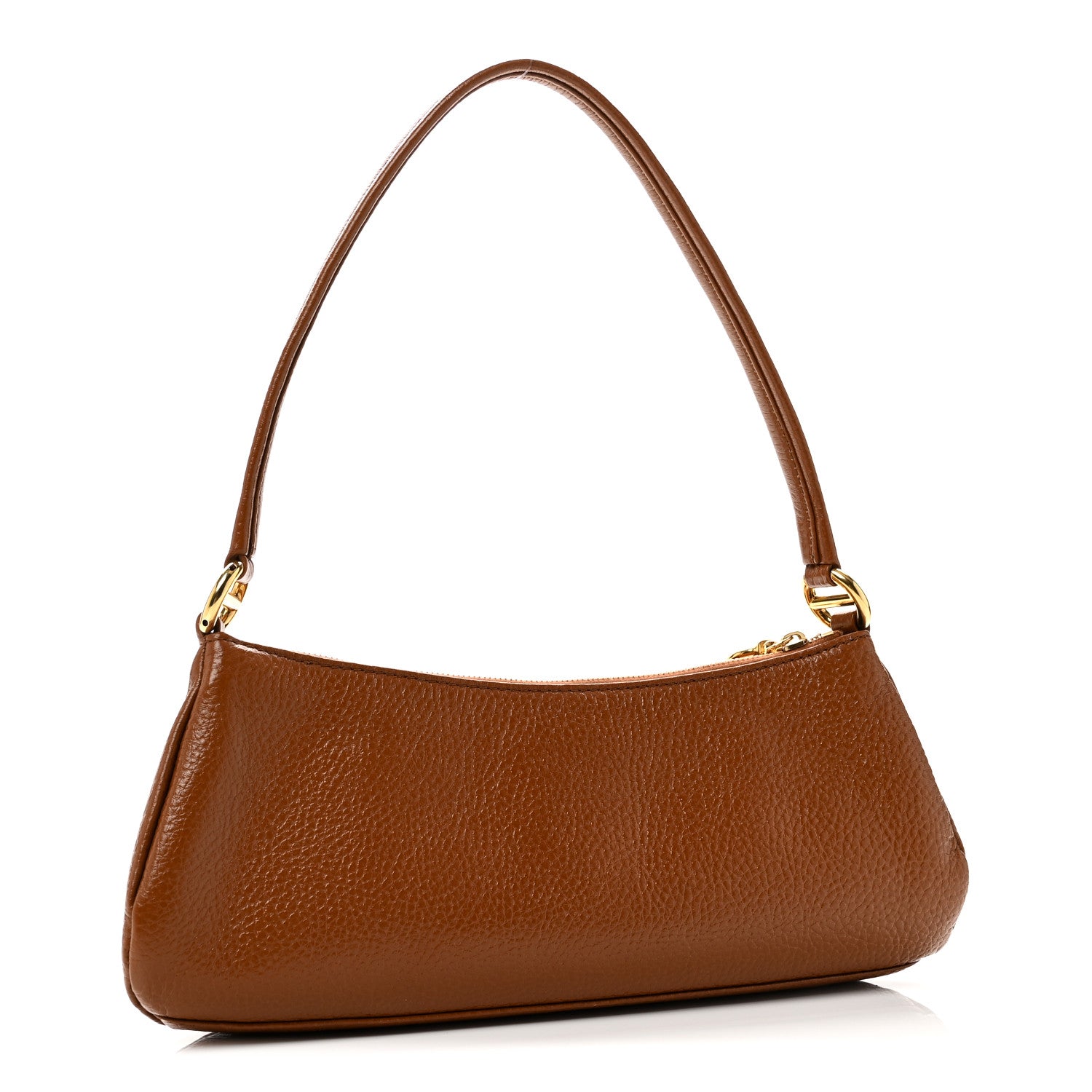 Grained Calfskin The 99 Shoulder Bag Clay Brown