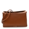Smooth Lambskin Trio Crossbody Flap Bag Soft Tan