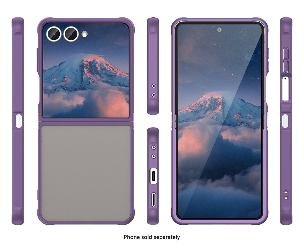 SAHARA - Samsung Galaxy Z Flip7 Semi Transparent Case - Anti-Slip Grip, Slim Design | Venture Series