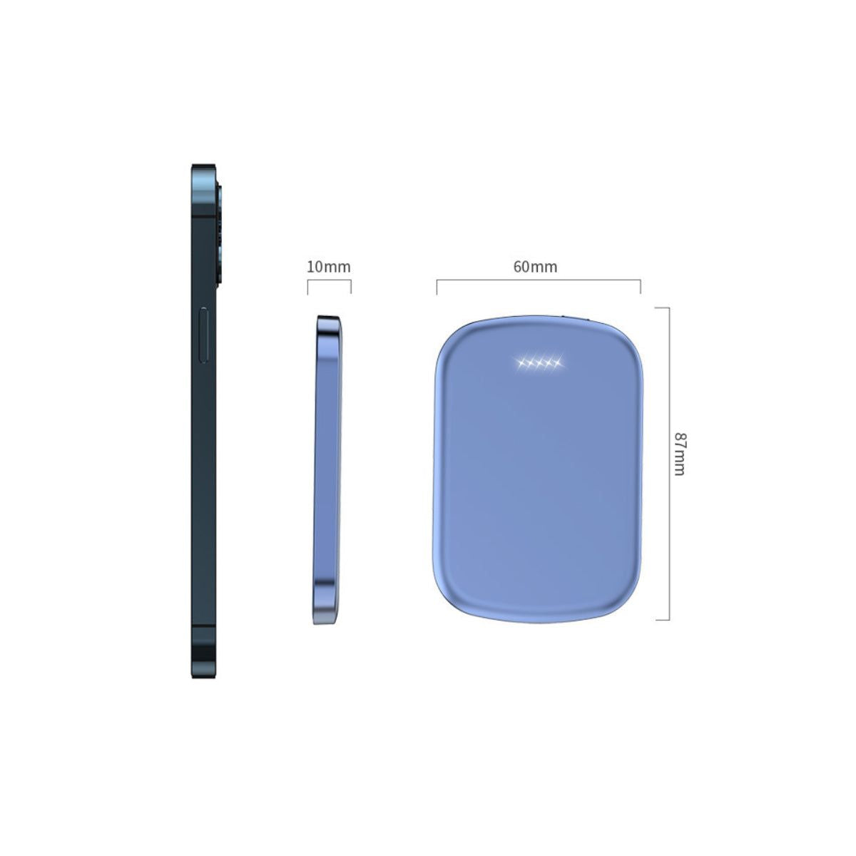 Magnetic Portable Wireless Charger And Power Bank For Apple And Android