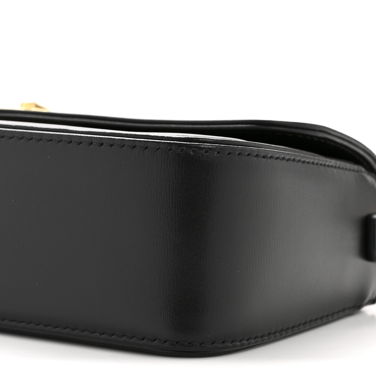 Box Calfskin 30 Montaigne Avenue East West Mini Bag Black