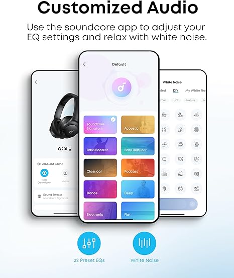 Q20 Hybrid Active Noise Cancelling Headphones