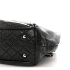 Calfskin Large Trianon Tote Black
