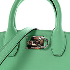 Hammered Calfskin Small The Studio Box Bag Fresh Mint