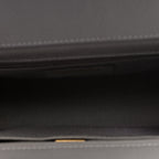 Caviar Quilted Small Business Affinity Flap Grey