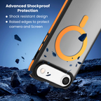 Entronix [Magnetic] Case Compatible with iPhone 17 Air - Translucent Matte Back w/ Rugged Edges