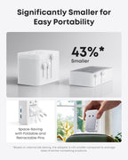 Anker Laptop Power Bank (25K, 165W, Built-In and Retractable Cables) and Anker Nano Travel Adapter (5-in-1, 20W, 1-Pack)