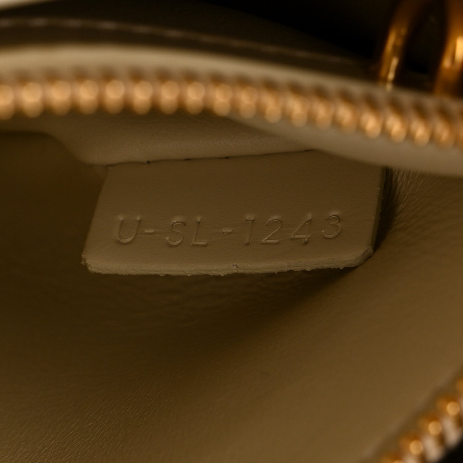 Satinated Calfskin Small 16 Top Handle Bag Beige