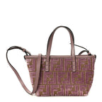 Velvet Jacquard FF Mini Roll Tote Dusty Mauve