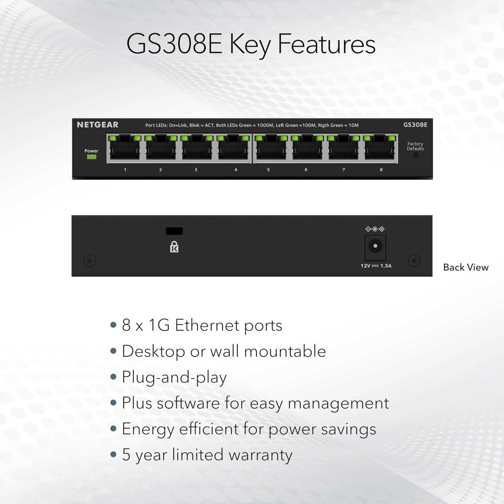 8-Port Gig Plus Managed Switch