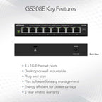 8-Port Gig Plus Managed Switch