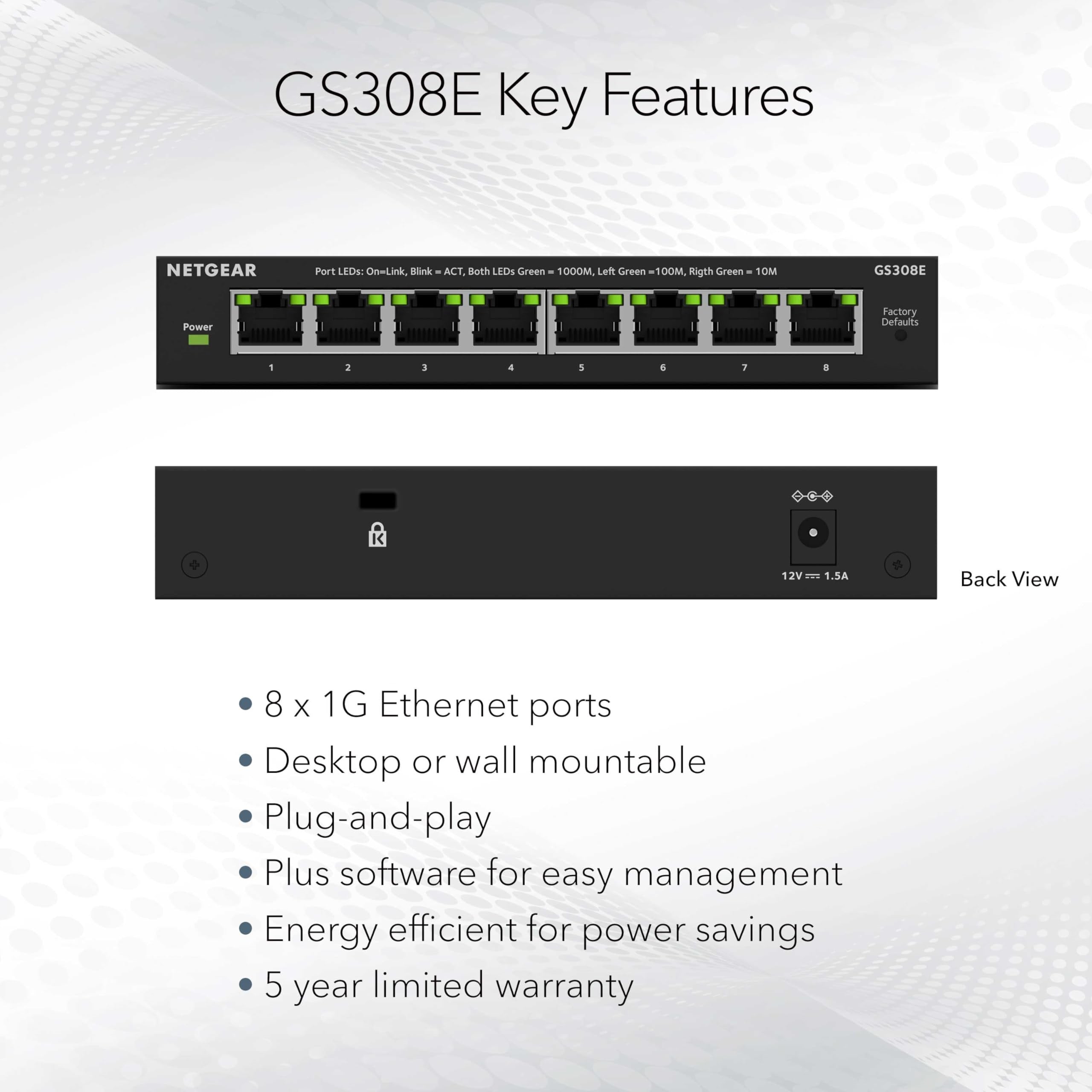8-Port Gig Plus Managed Switch