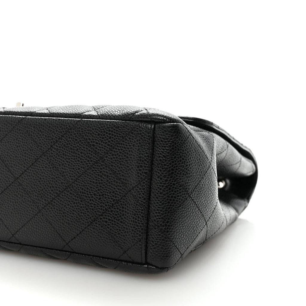 Caviar Maxi Single Flap Black