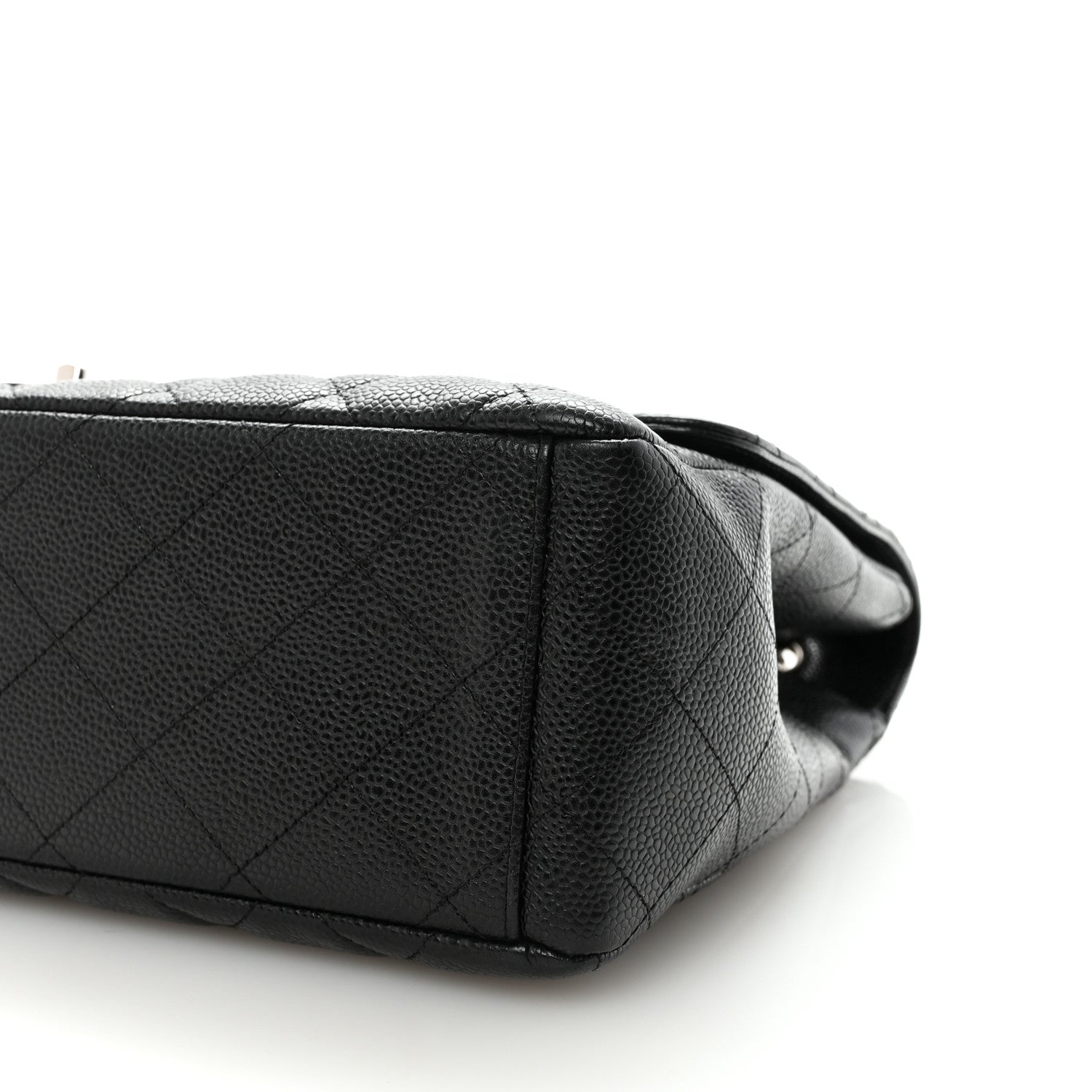 Caviar Maxi Single Flap Black
