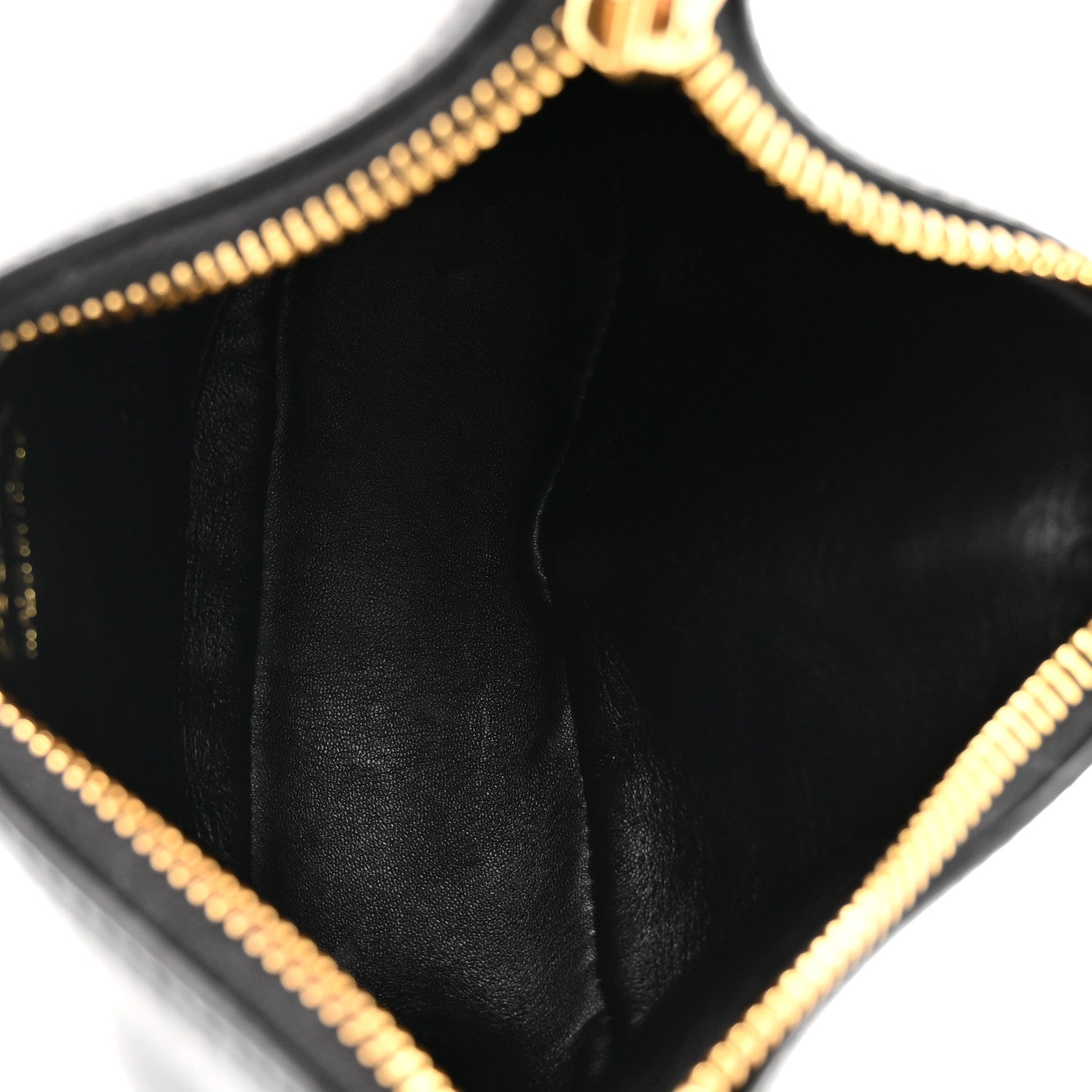 Soft Calfskin Mini Arque Shoulder Bag Black