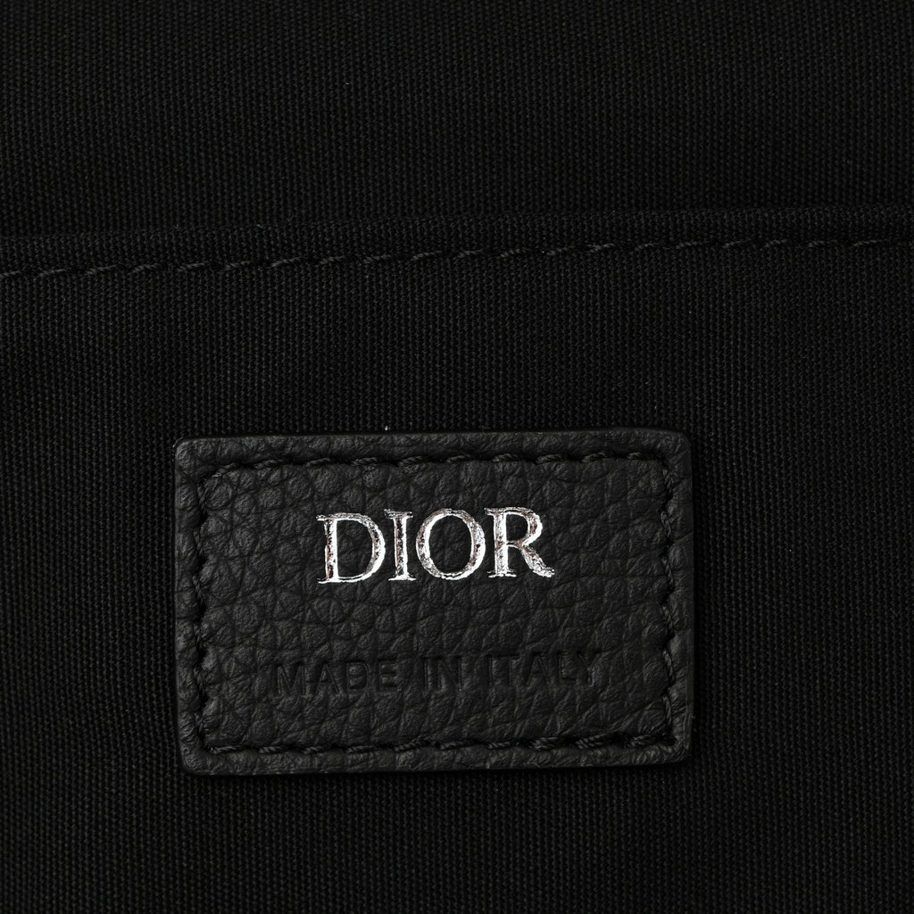Oblique Calfskin Rider Backpack Black