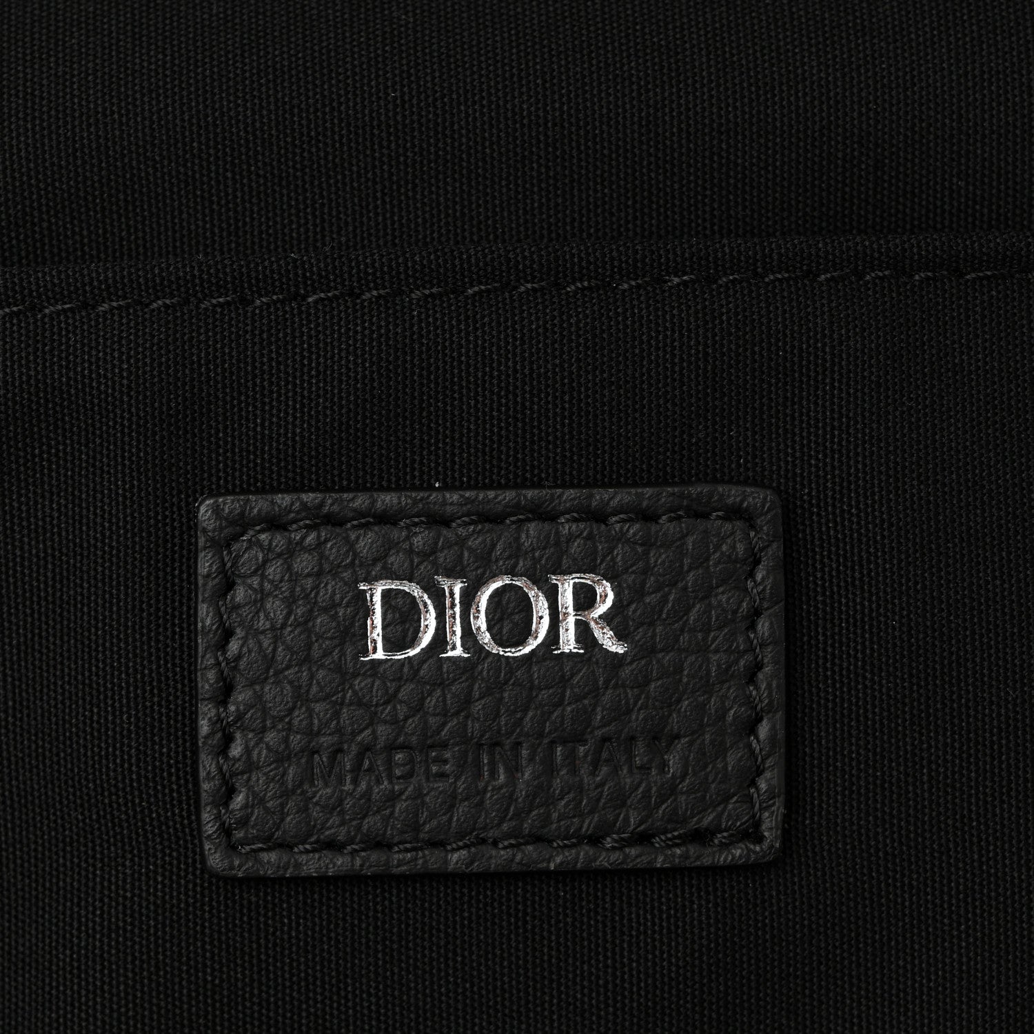 Oblique Calfskin Rider Backpack Black