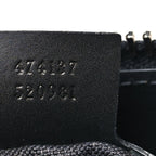 GG Supreme Monogram Web Small Flat Messenger Bag Black Grey