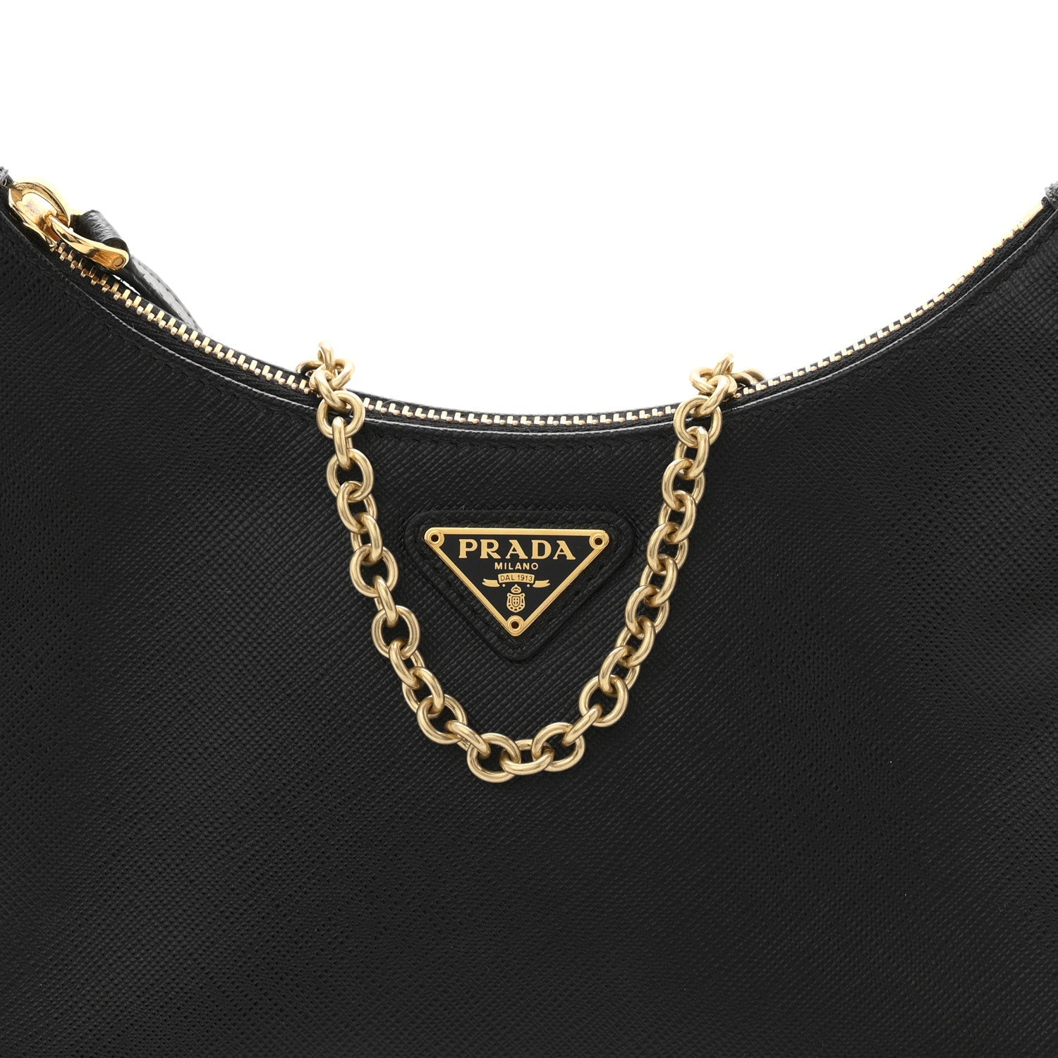 Saffiano Lux Re-Edition 2005 Shoulder Bag Black