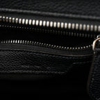 Drummed Calfskin Micro Luggage Black