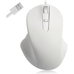 USB-A Wired Pbt Mouse White