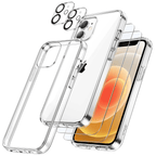 Entronix Bundle Compatible with iPhone 11 - [Soft] TPU Clear Case, 2 Clear Screen Protector & 2 Camera Lens Protectors