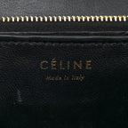 Snakeskin Medium Classic Box Flap Bag Black