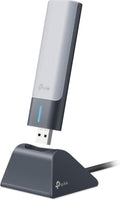 WiFi 6 USB Adapter for Desktop PC (Archer TX21UH) Wireless Network Adapter with 2.4GHz, 5GHz, MU-MIMO, OFDMA, High Gain Dual Band 5dBi Antenna, WPA3, Supports Windows 11/10