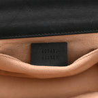 GG Supreme Monogram Bees Small Padlock Shoulder Bag Black