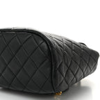 Lambskin Quilted Mini Urban Spirit Backpack Black