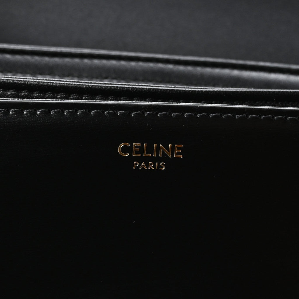 Shiny Calfskin Medium Triomphe Black