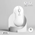 Silent Wireless Mouse For iPad Samsung Lenovo Android Windows iOS Tablet Macaron Wireless Mouse For Laptop Notebook Computer - White
