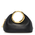 Lambskin Le Porte Calino Ring Top Handle Bag Black