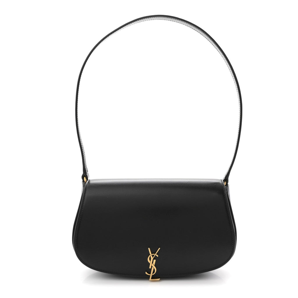 Box Calfskin Mini Voltaire Shoulder Bag Black