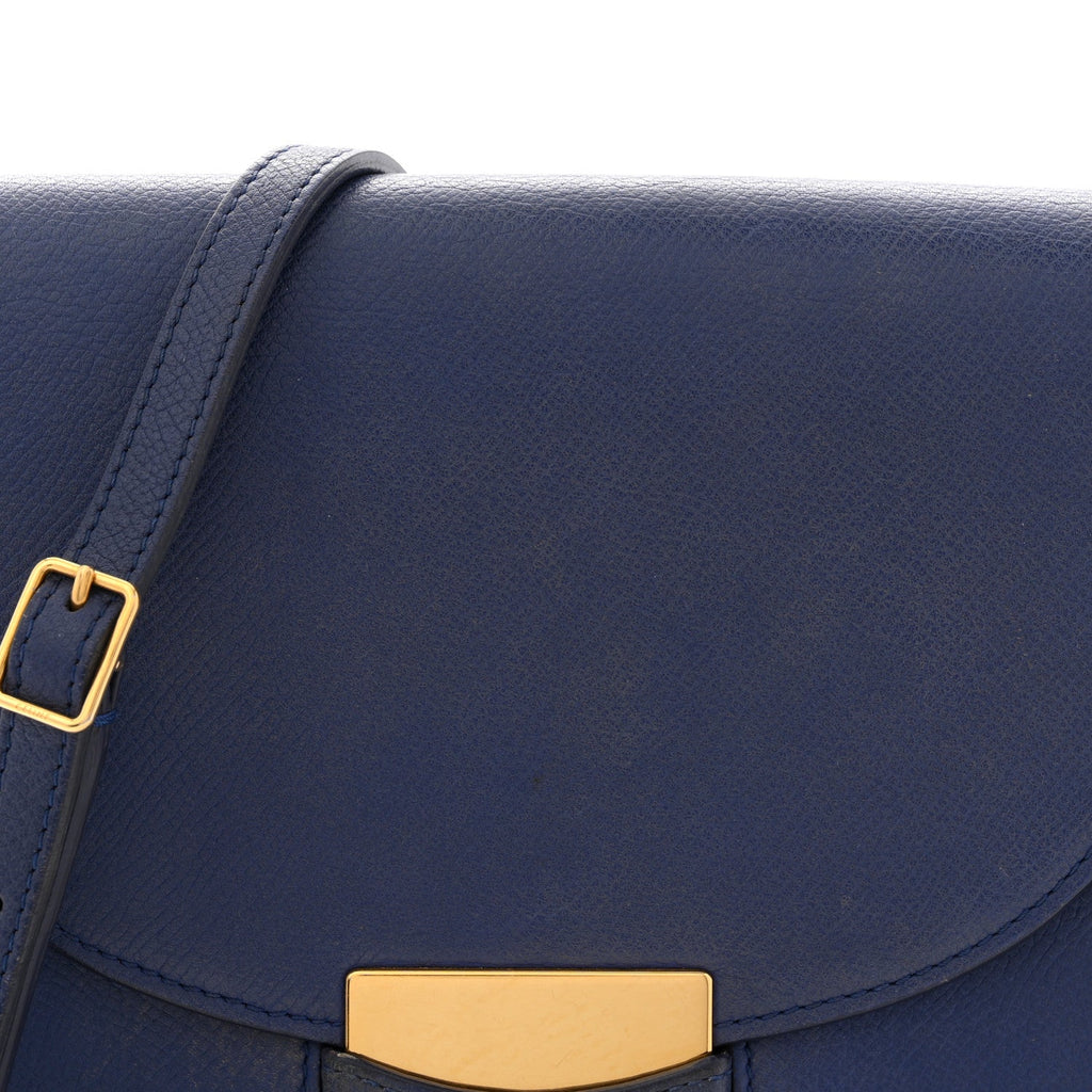 Grained Calfskin Small Trotteur  Indigo